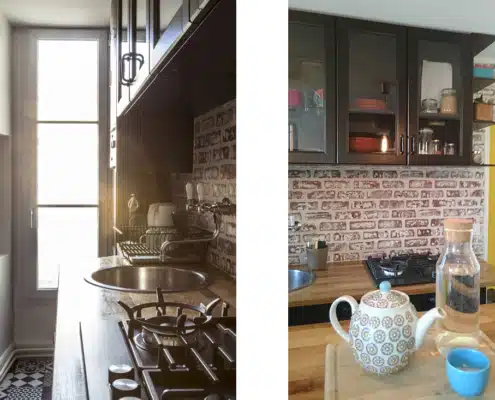 Rénovation appartement 50m2 Ouverture Cuisine