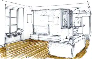 Rénovation appartement 75010 Croquis