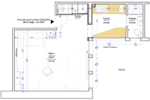 Plan du Studio après rénovation