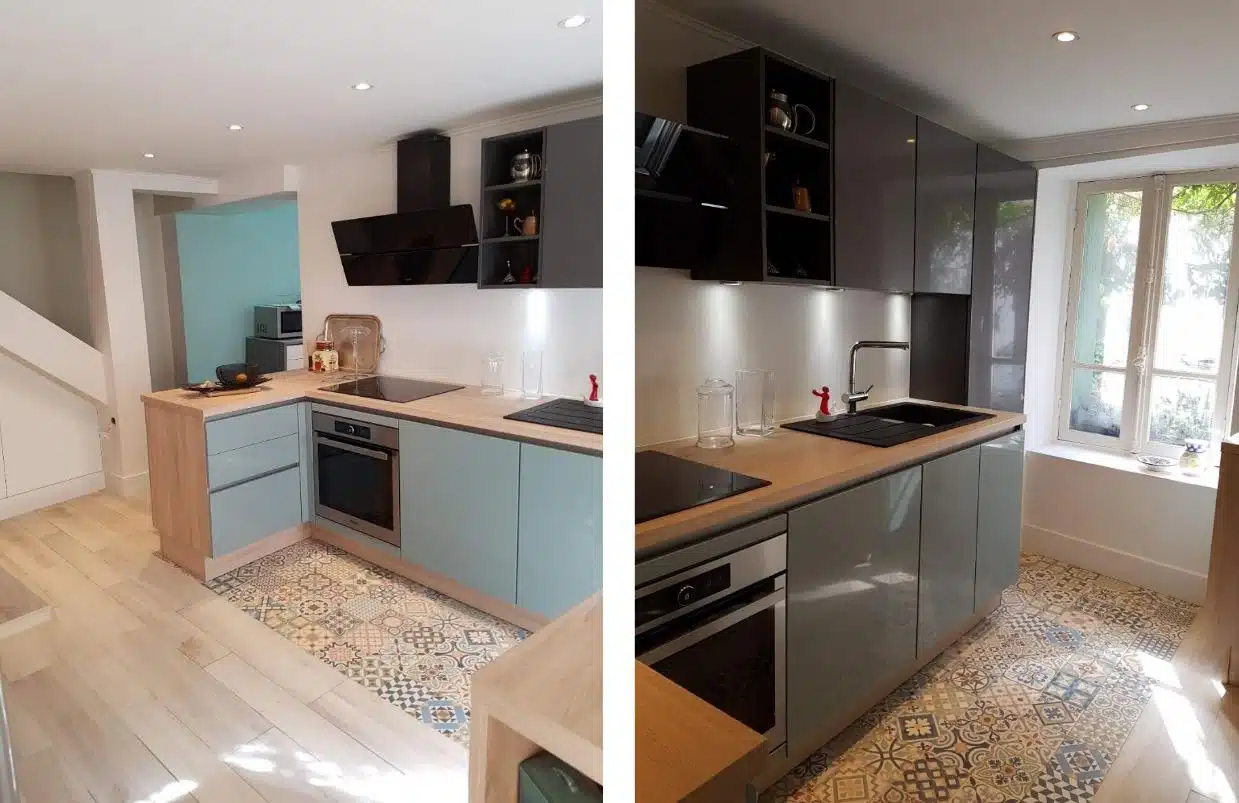 Rénovation de Cuisine : la cuisine renovée après les travaux