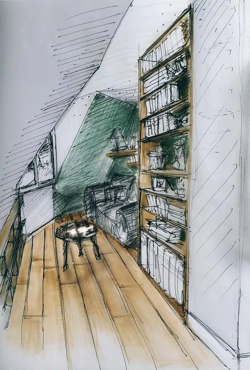 Croquis Studio Côté Salon