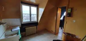 Rénovation Studio : Entrée Cuisine avant travaux