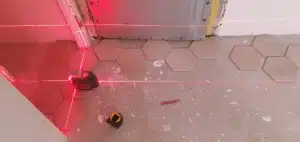 Pose du carrelage et mise à niveau