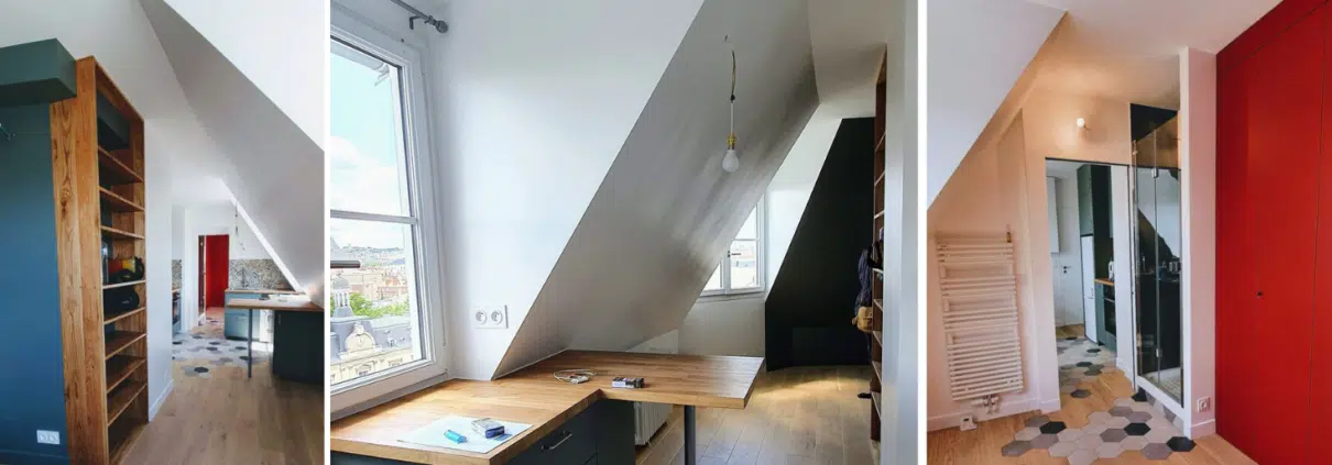 Rénovation de studio sous les combles