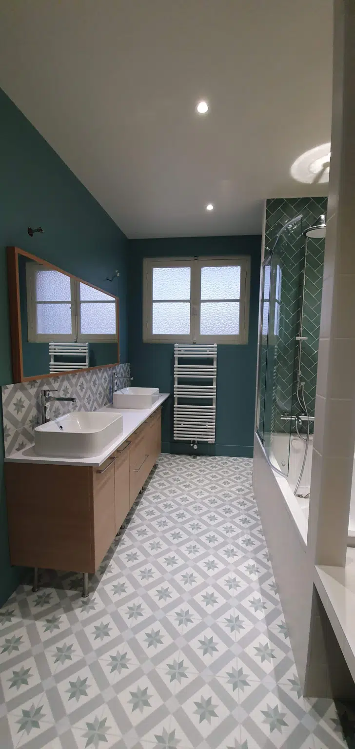 Salle de bain rénovée