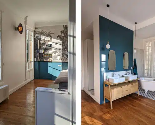 Suite parentale peinture parquet
