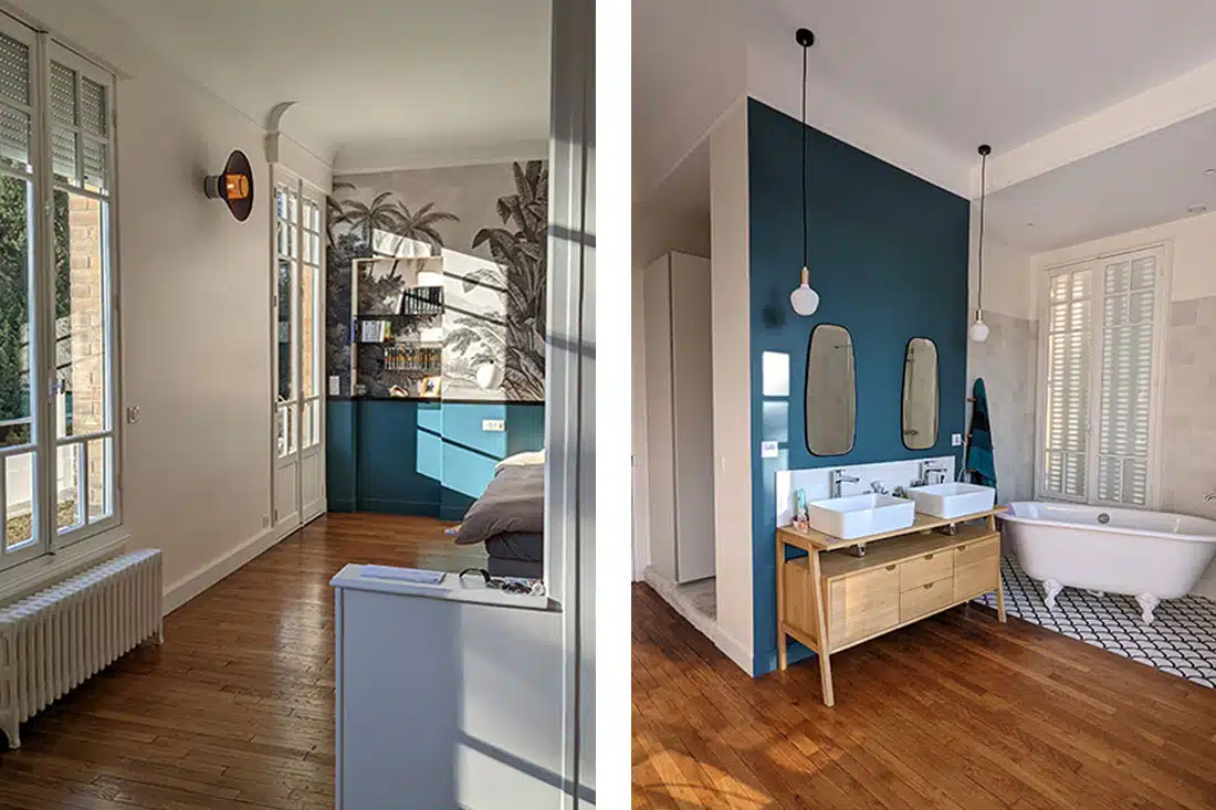 Suite parentale peinture parquet