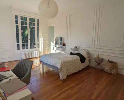 Chambre rénovation parquet