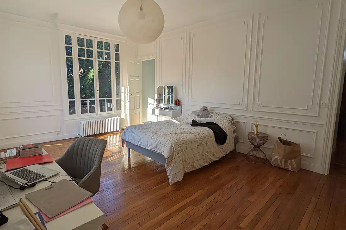 Chambre rénovation parquet