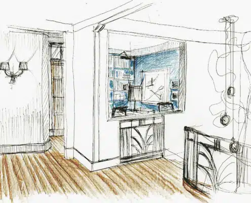 Croquis ouverture palier