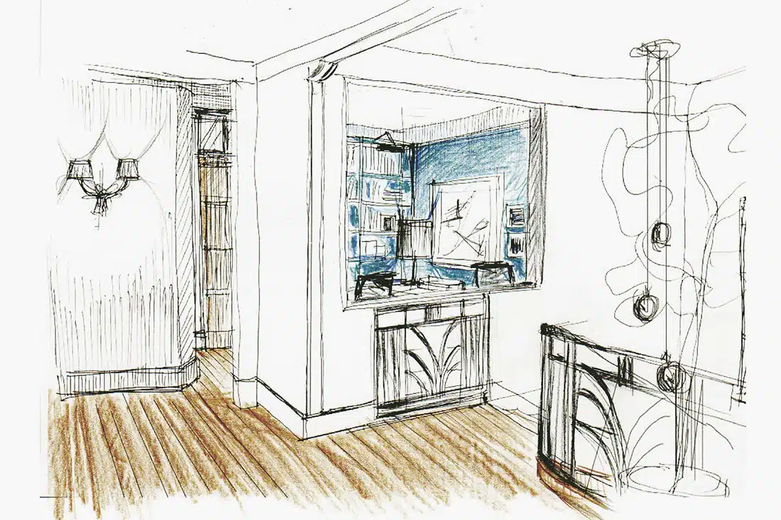Croquis ouverture palier