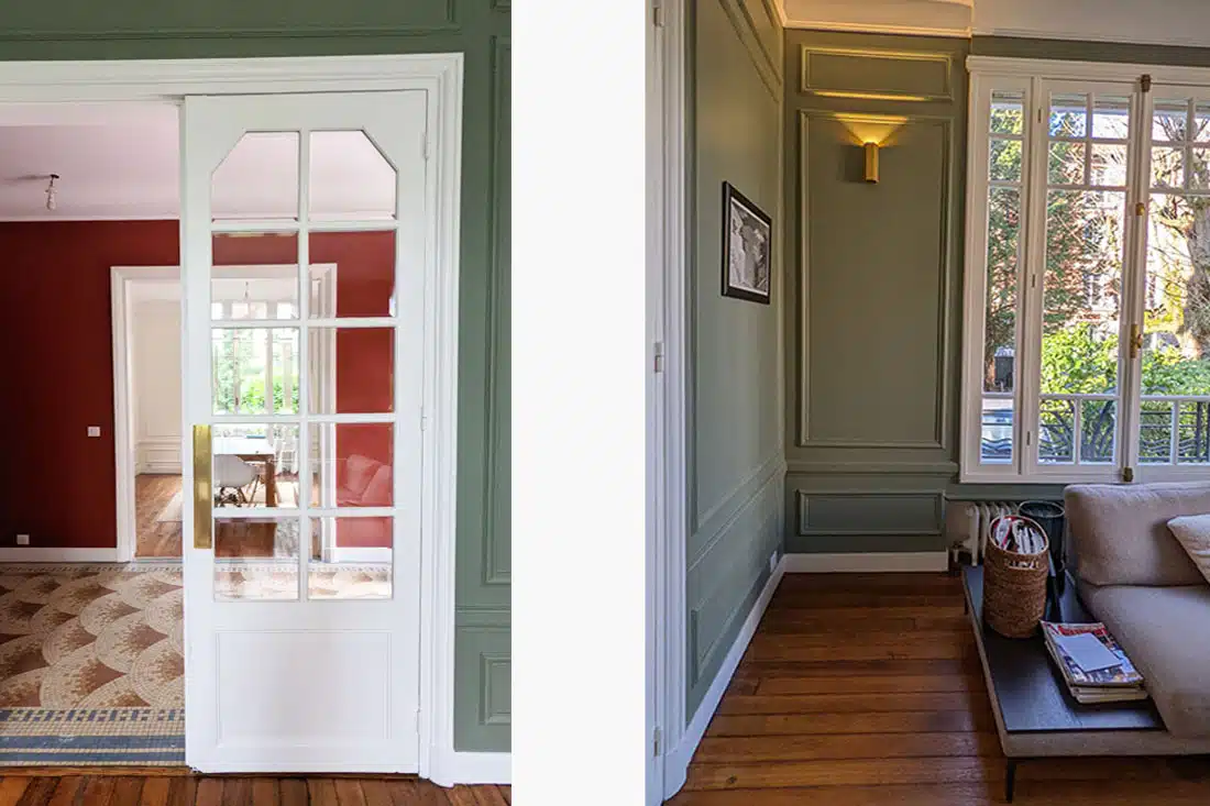 Salon parquet couleur