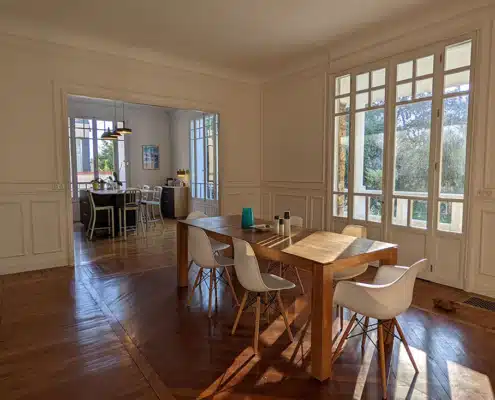 Rénovation ouverture salon cuisine