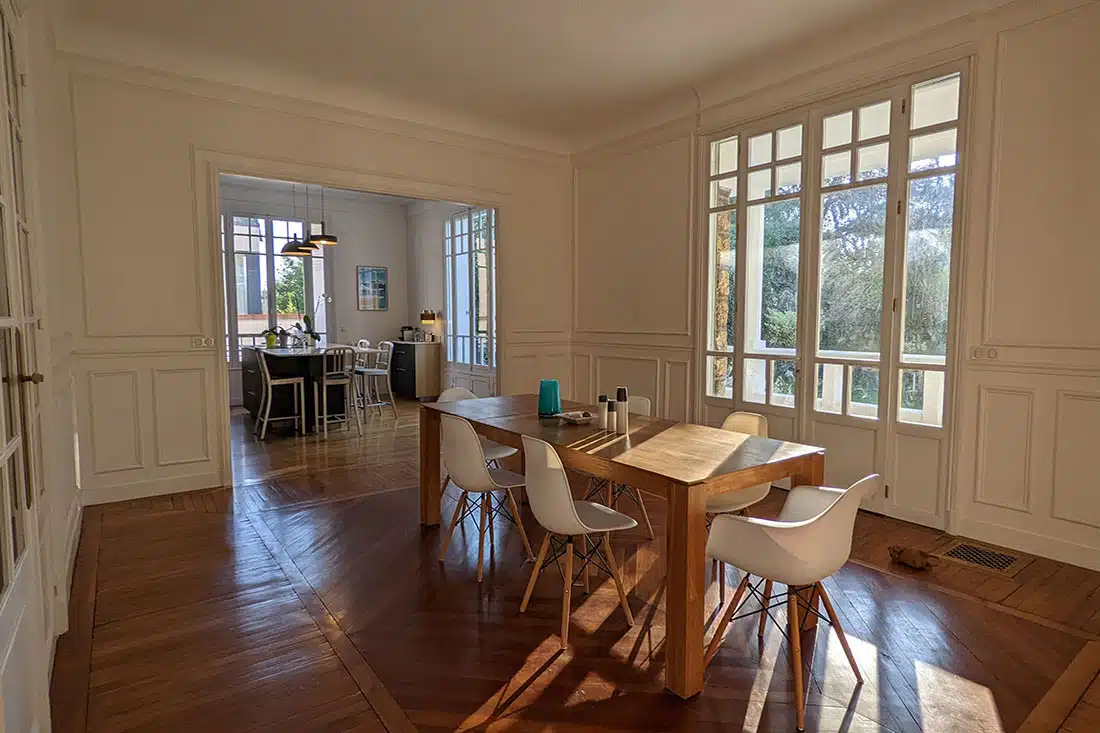 Rénovation ouverture salon cuisine