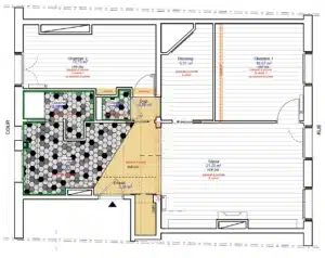 Avant projet Rénovation Appart Paris 2 par Noelle Roques