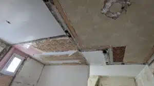 Plafonds après démolition