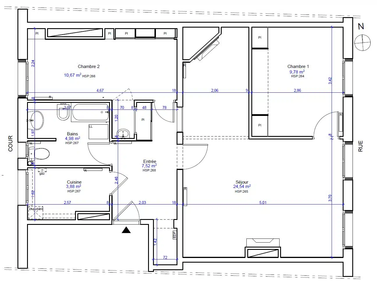 plan appart paris 12 avant travaux