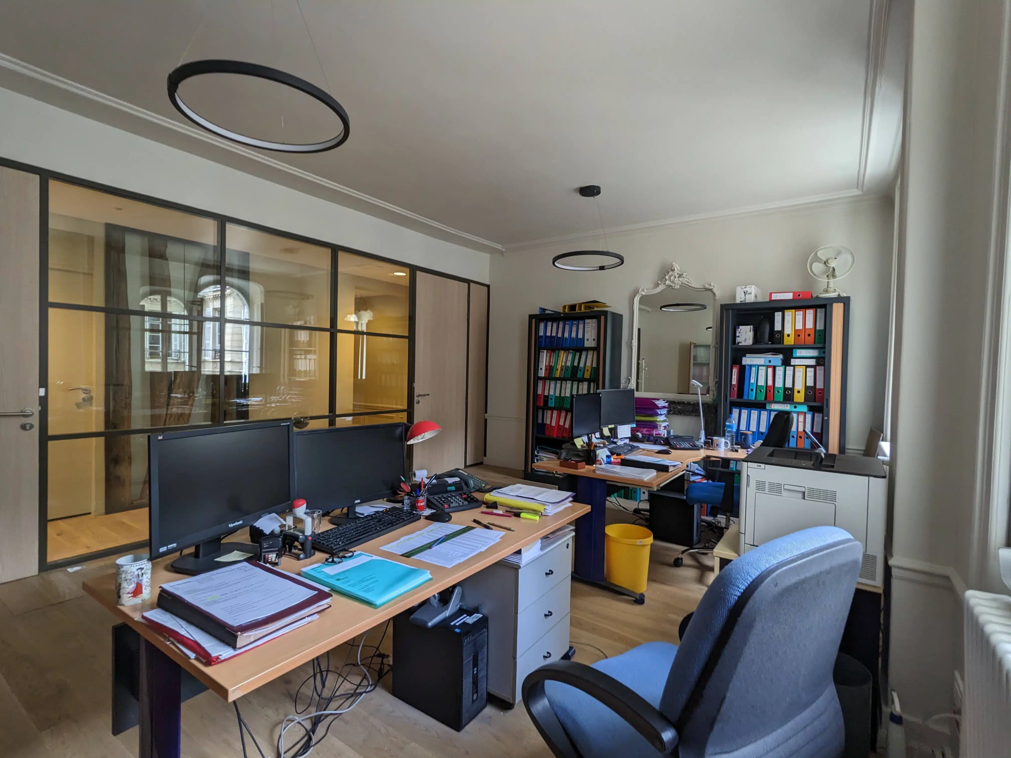 Bureau côté cour après rénovation
