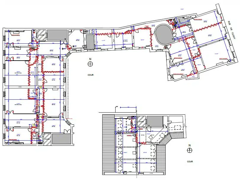 Plan des Démolitions Cloisons Bureaux