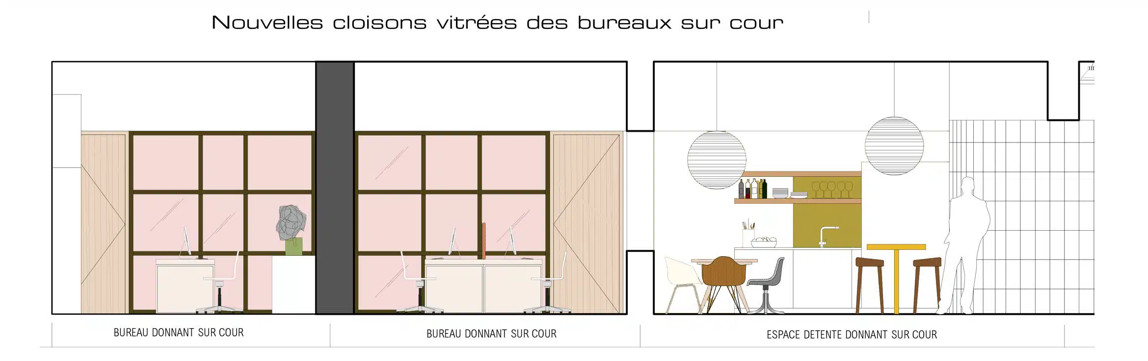 Elévation passage sur cour